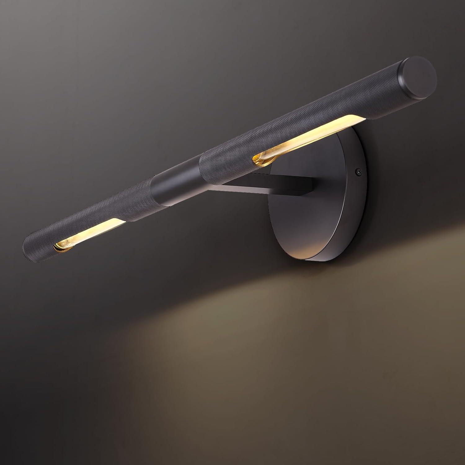 Everly Quinn 30'' Dimmable LED 360° Rotatable Wall Mounted Sconce Picture Light Vanity Light (Bulbs Included)