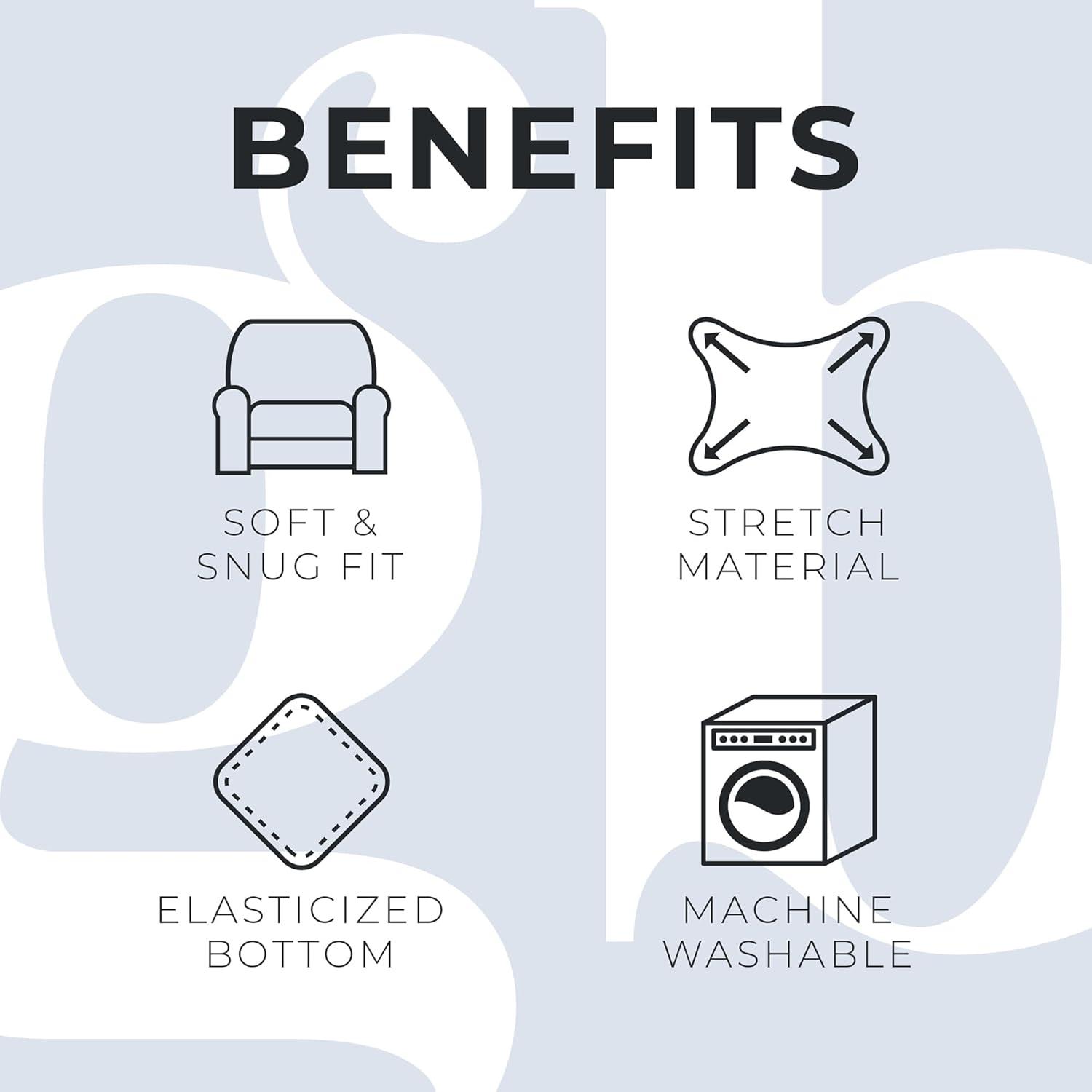 Symple Stuff Velvet Plush Stretch Chair Slipcover