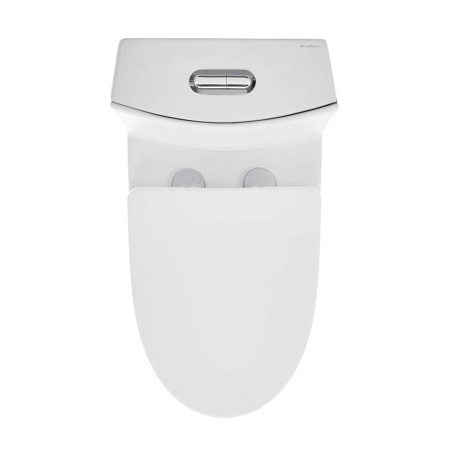Swiss Madison St. Tropez One Piece Elongated Toilet Dual Vortex Flush 1.6 GPF SM-1T254