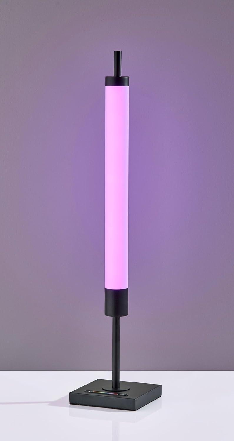 Collin LED Table Lamp Black with Touch Switch & RGB Spectrum - Adesso