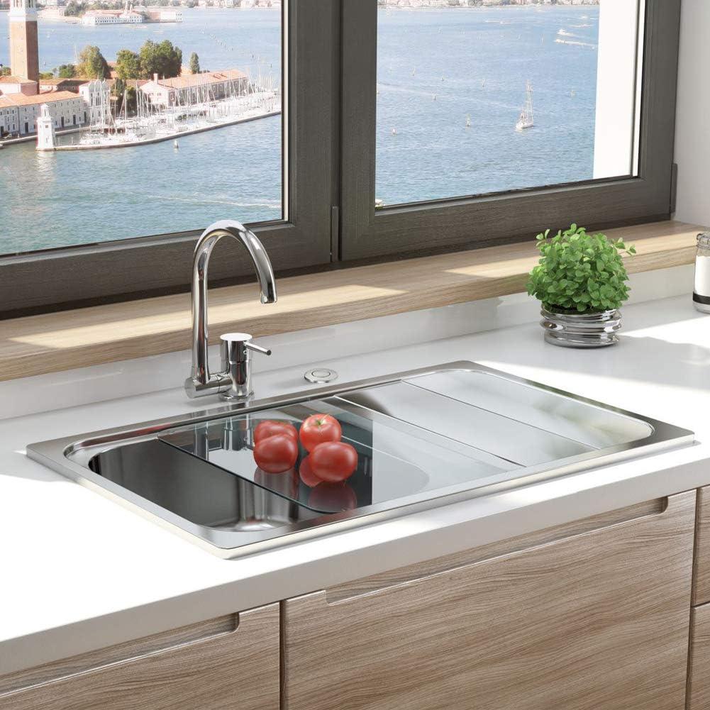 Air Activated Switch Button, Sink Top Stainless Steel Polished Push Airbutton for Food Waste Garbage Disposal Part (LONG, 2.5 Inch)