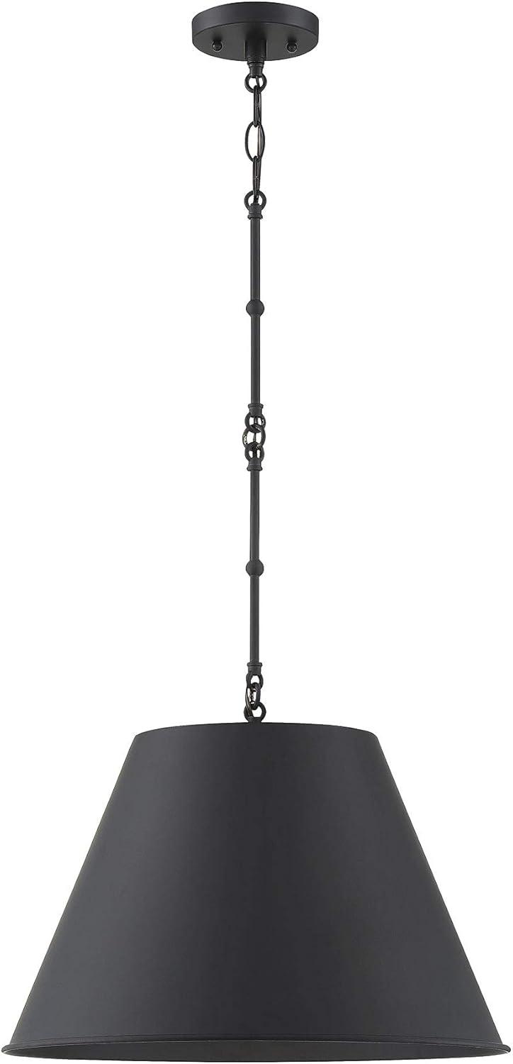 Savoy House 7-132-1-89 Alden 1 Light Black Pendant (12" W x 9"H)