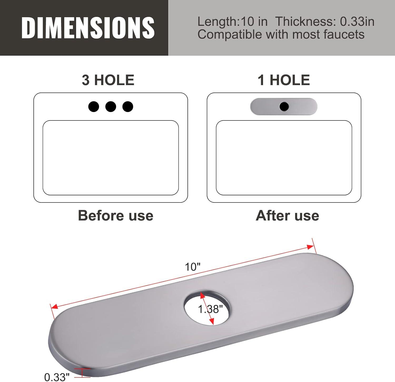 Kitchen and Bathroom Sink Deck Plate