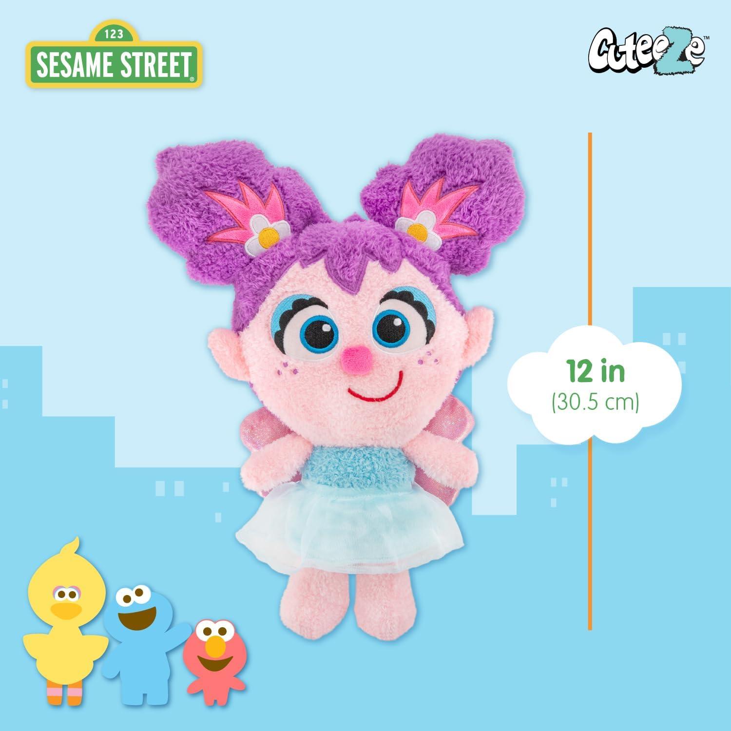 Sesame Street Baby's First Cuteeze Abby Cadabby 12 Inch Collectible Plush Toy