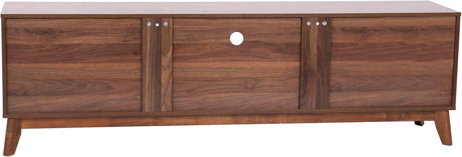 Flash Furniture Hatfield Mid-Century Modern TV Stand for up to 64 inch TV's - Media Center with Adjustable Center Shelf and Dual Soft Close Doors