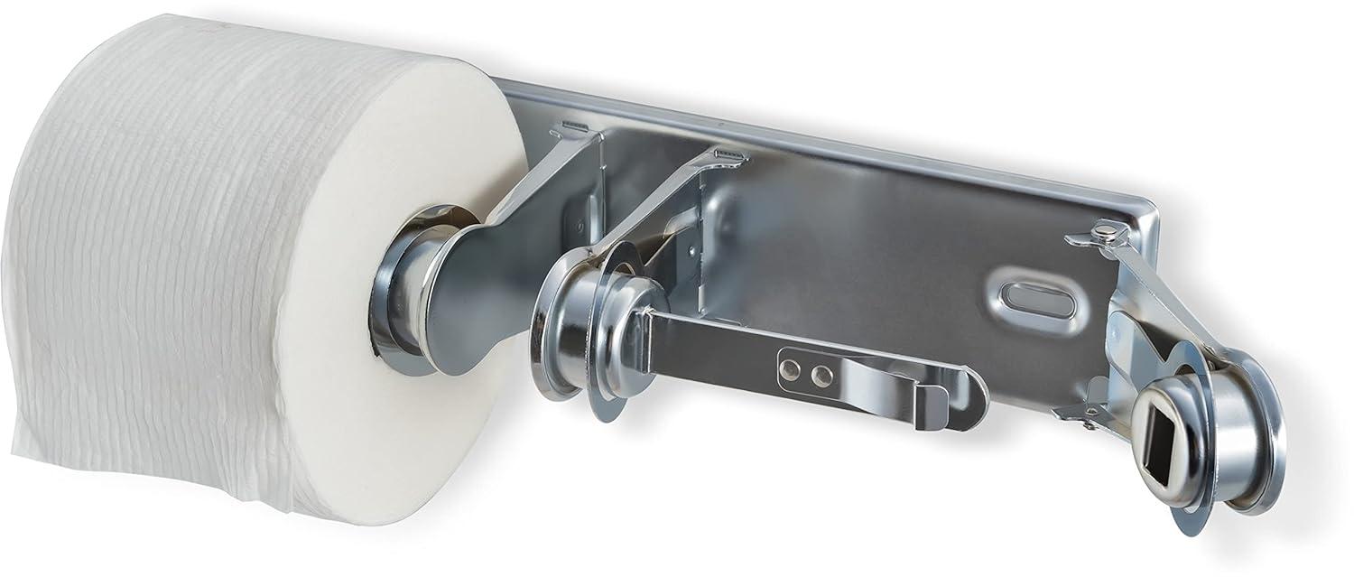 San Jamar carlisle San Jamar - R260XC Locking Toilet Tissue Dispenser, Silver