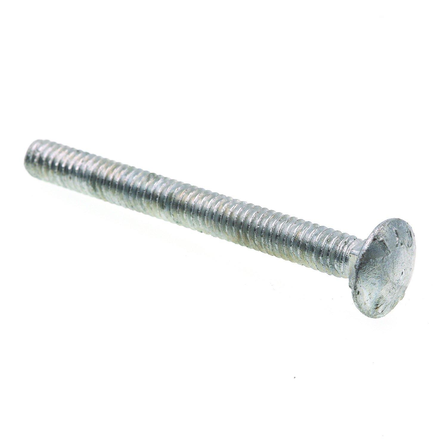 Hot-Dipped Galvanized Zinc Carriage Bolts 50-Pack