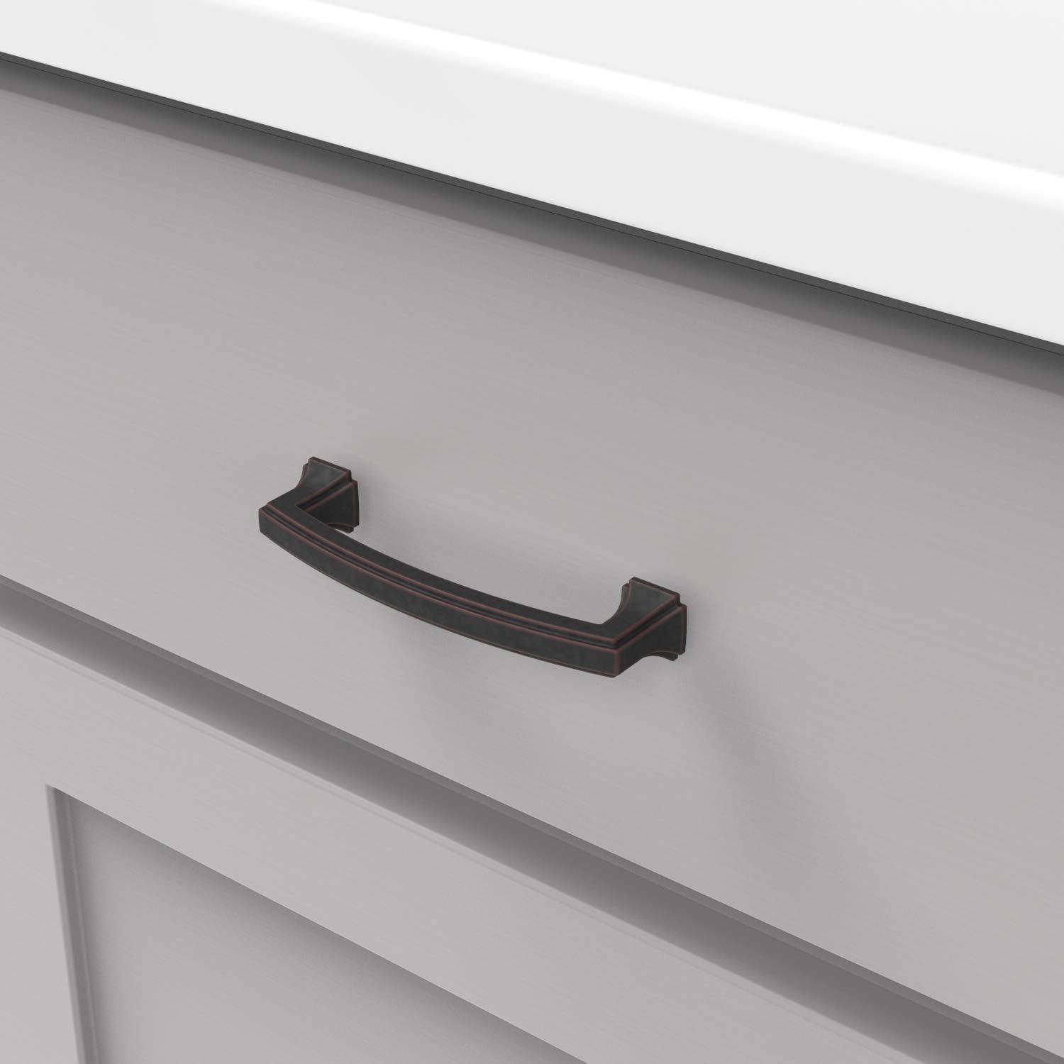 Bridges Kitchen Cabinet Handles, Solid Core Drawer Pulls for Cabinet Doors, 3 3/4" (96mm)