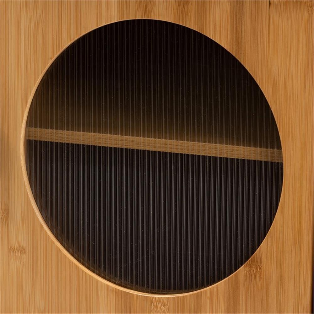 Naresh Bamboo Wood 1 Door End Table Natural Brown - Baxton Studio