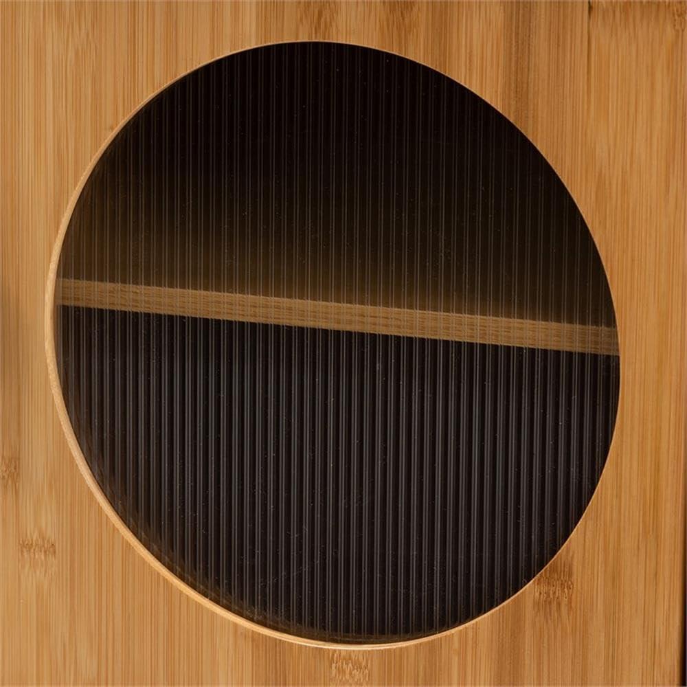 Naresh Bamboo Wood 1 Door End Table Natural Brown - Baxton Studio