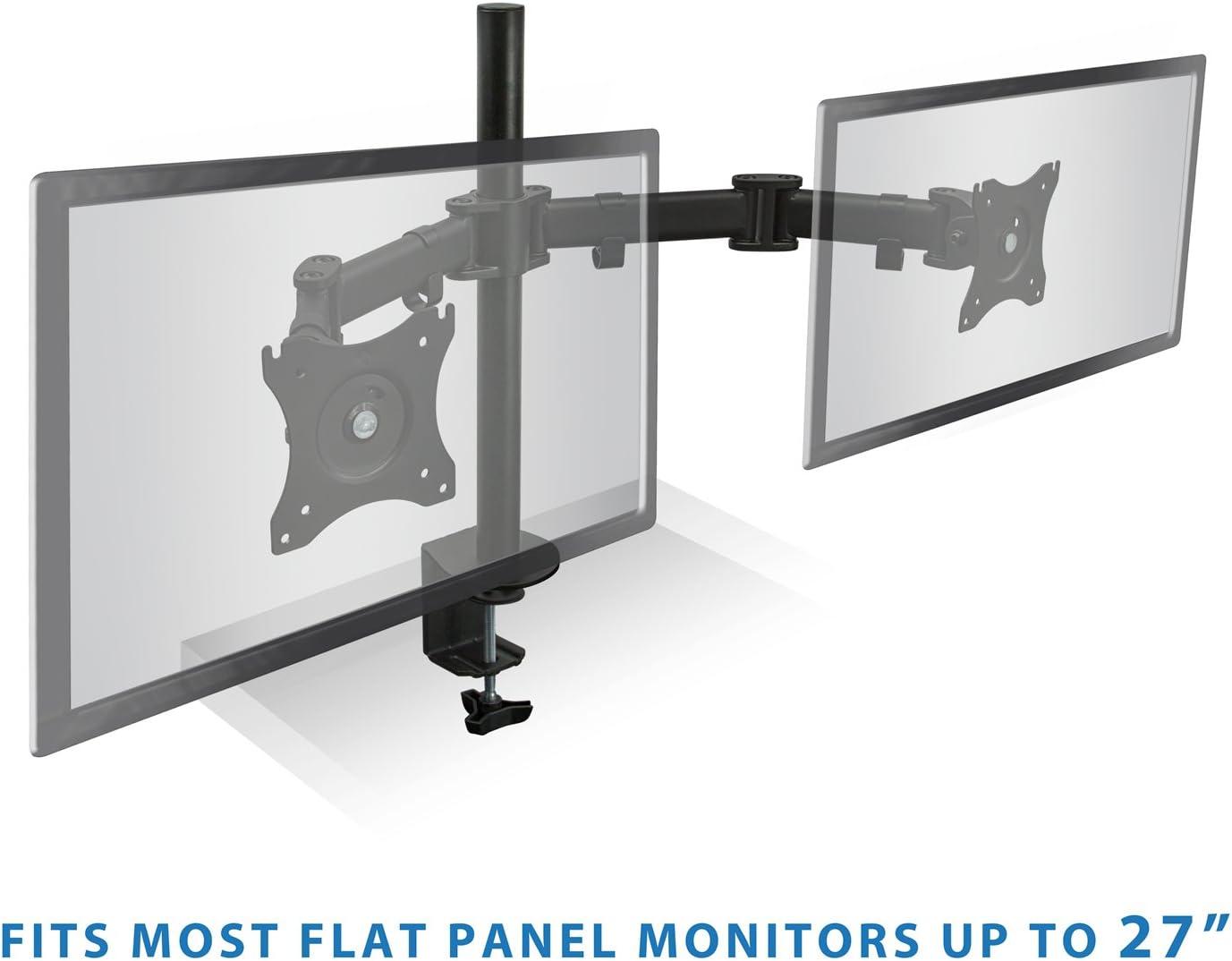 Mount-It MI-1752 27 in. Dual Monitor Mount for LCD LED Computer Displays