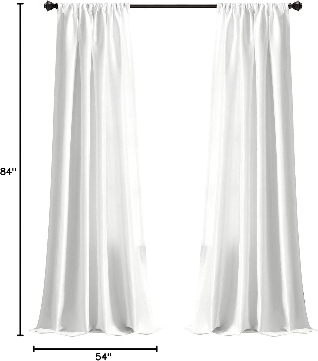 Venetian Polyester Semi-Sheer Curtain Panel