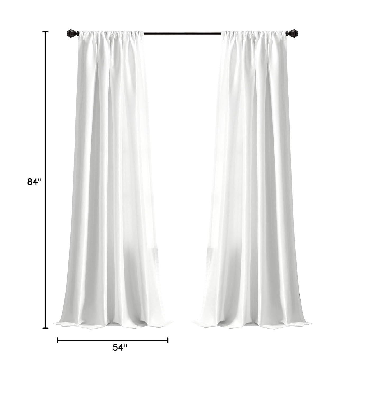Lush Decor Venetian Polyester Semi Sheer Curtain Single Panel