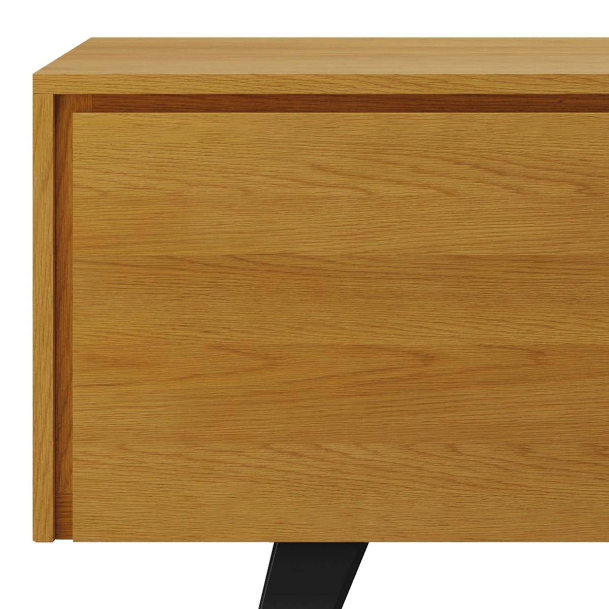 Simpli Home Lowry 63"W Solid Wood Modern Industrial TV Stand for TVs up to 70" with Storage