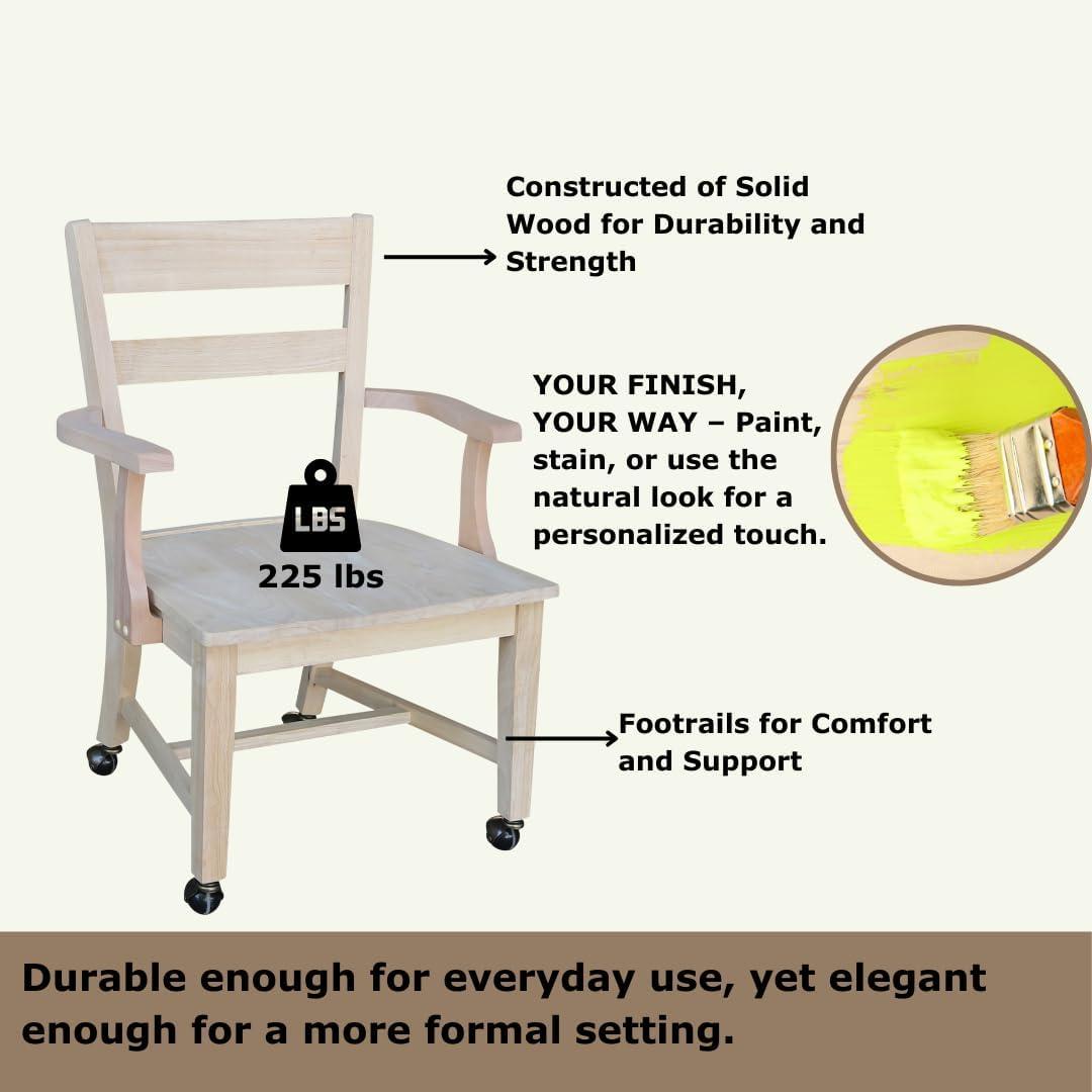 Solid Wood Armchair