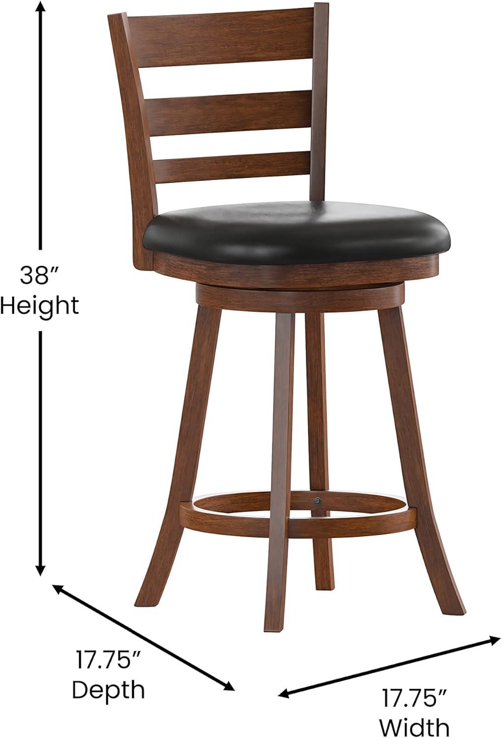 Taylor & Logan 38" Zayne Square Counter Height Barstool