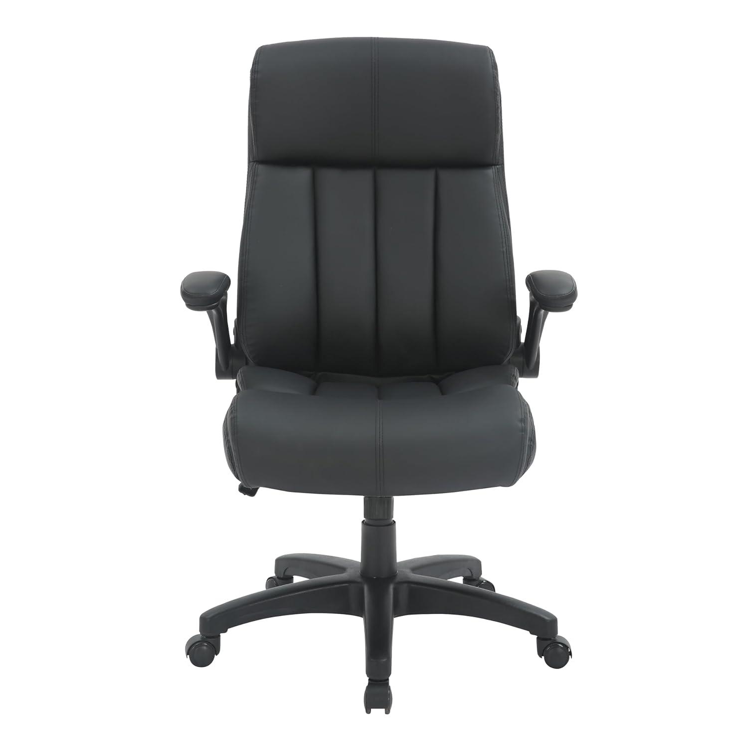 Winston Porter Baillie Medium Back Executive Office Chair with Flip-Up Arms