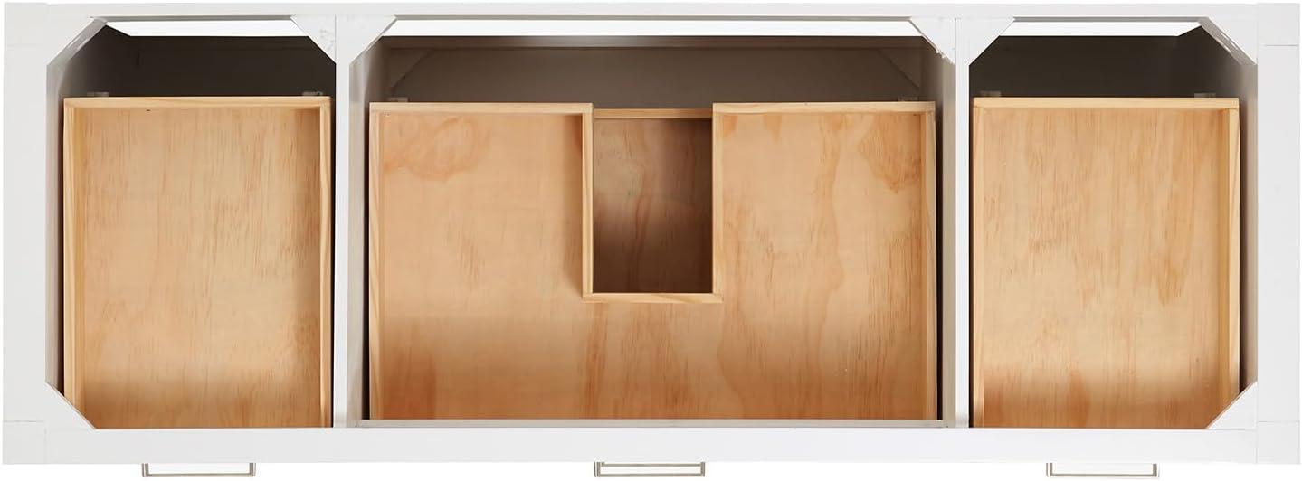 Ariel H060scqrvo Bristol 60" Free Standing Single Basin Vanity Set - White