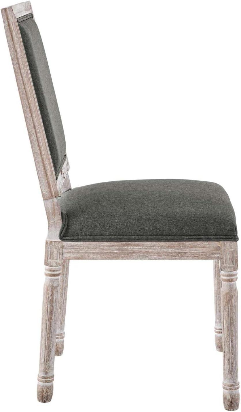 Modway Court French Vintage Upholstered Fabric Dining Side Chair