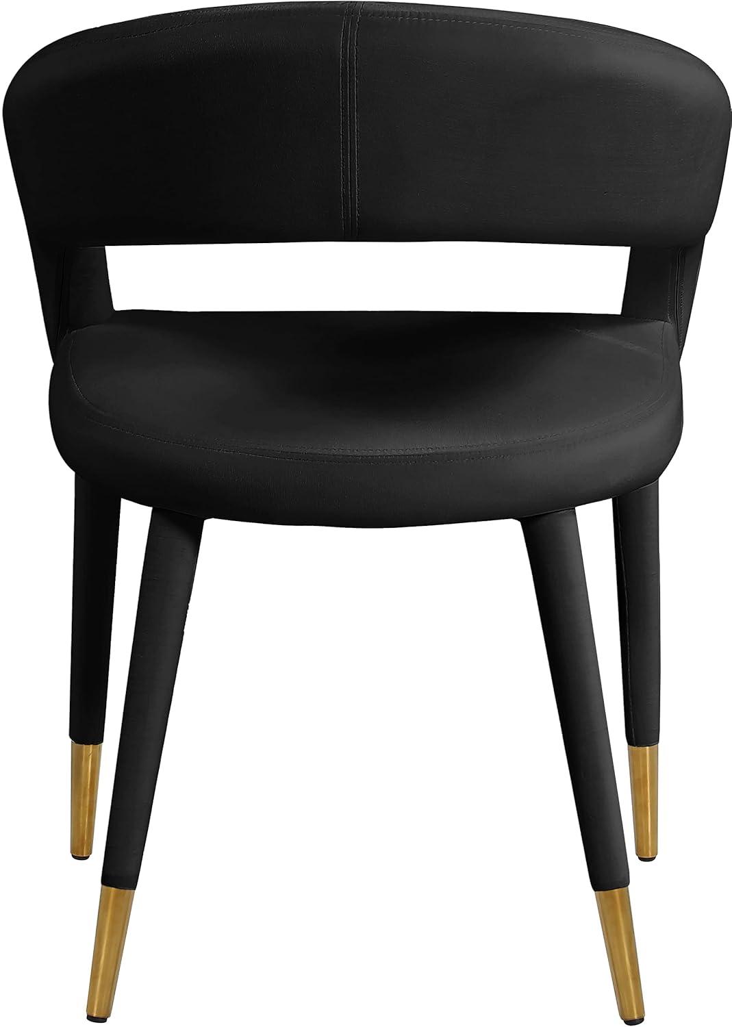 Meridian Furniture,Destiny Black Velvet Dining Chair
