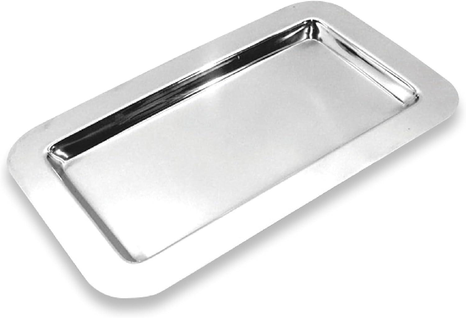 Stainless Steel Rectangular Mirror Finish Serving Tray