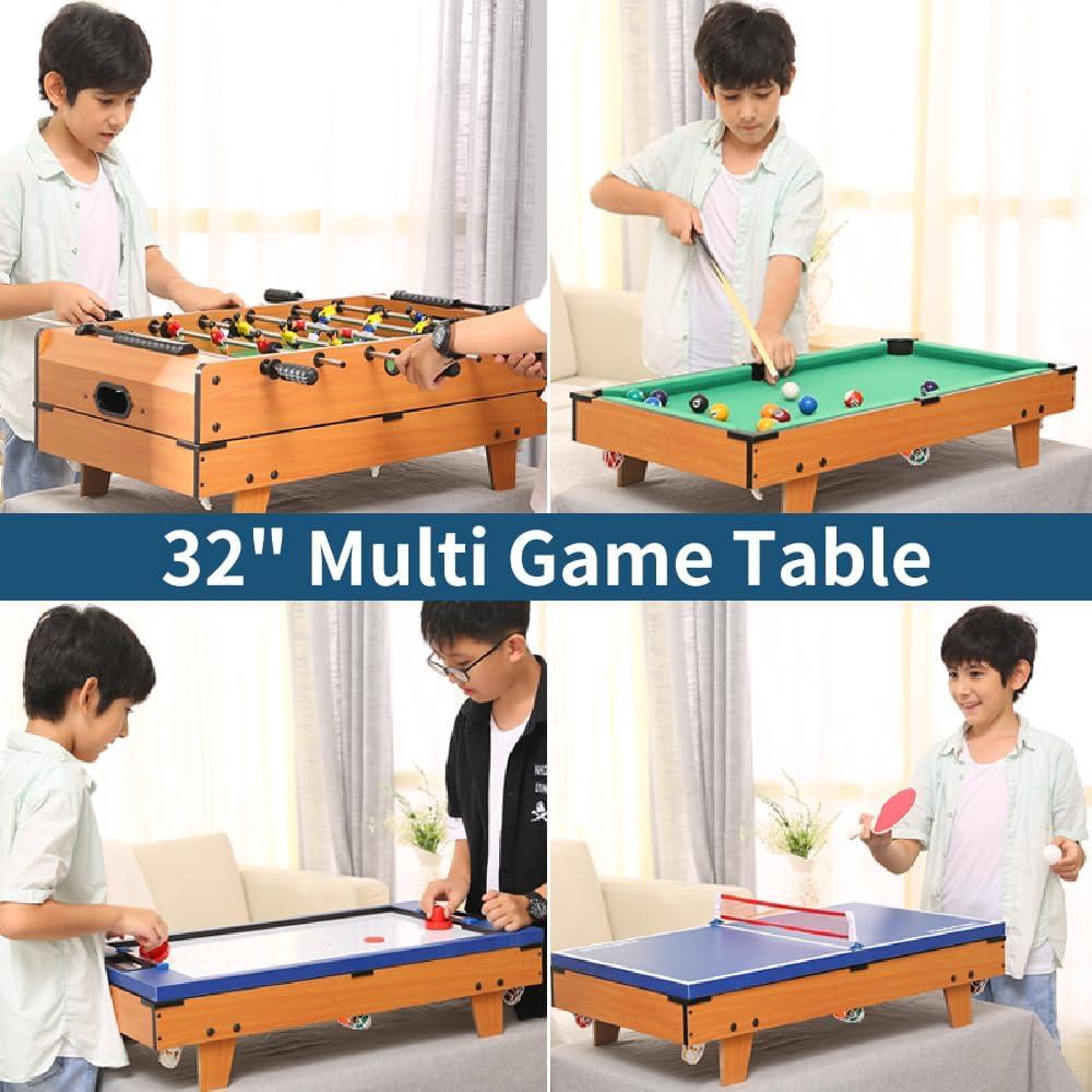 TALLO 32" 4 in 1 Conversion-Top Multi Game Tables