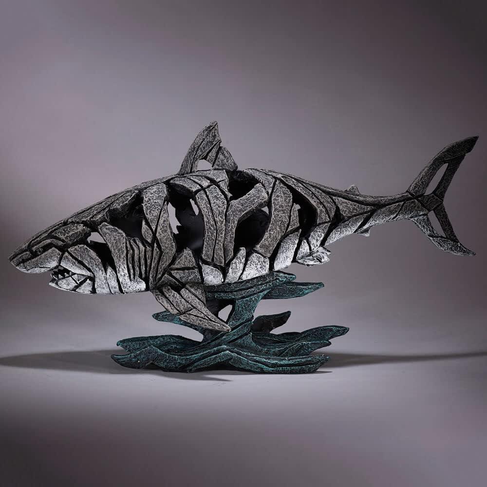 Edge Sculpture Shark Figure 12.2in H