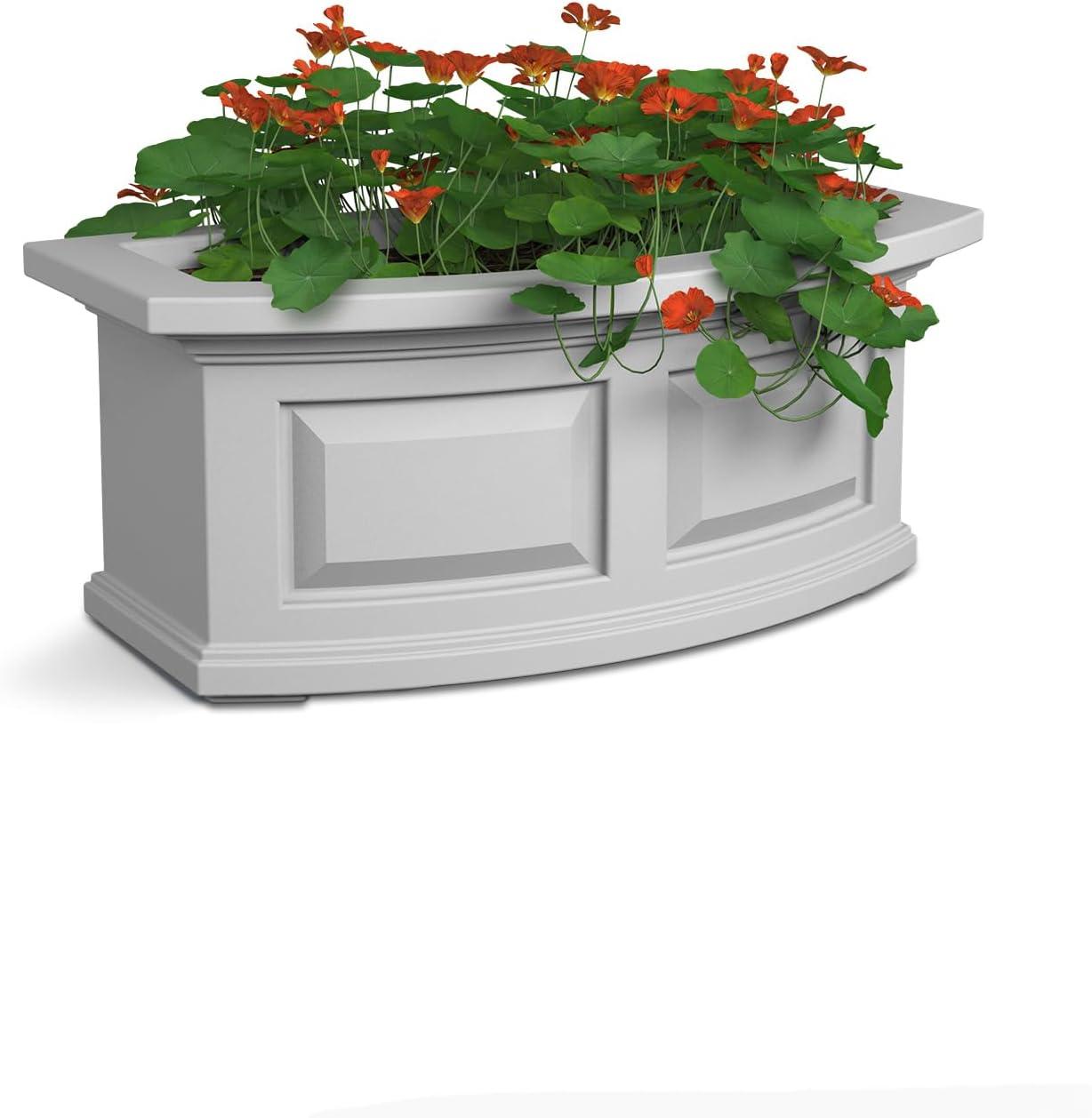 Nantucket Resin Window Box with Water Reservoir