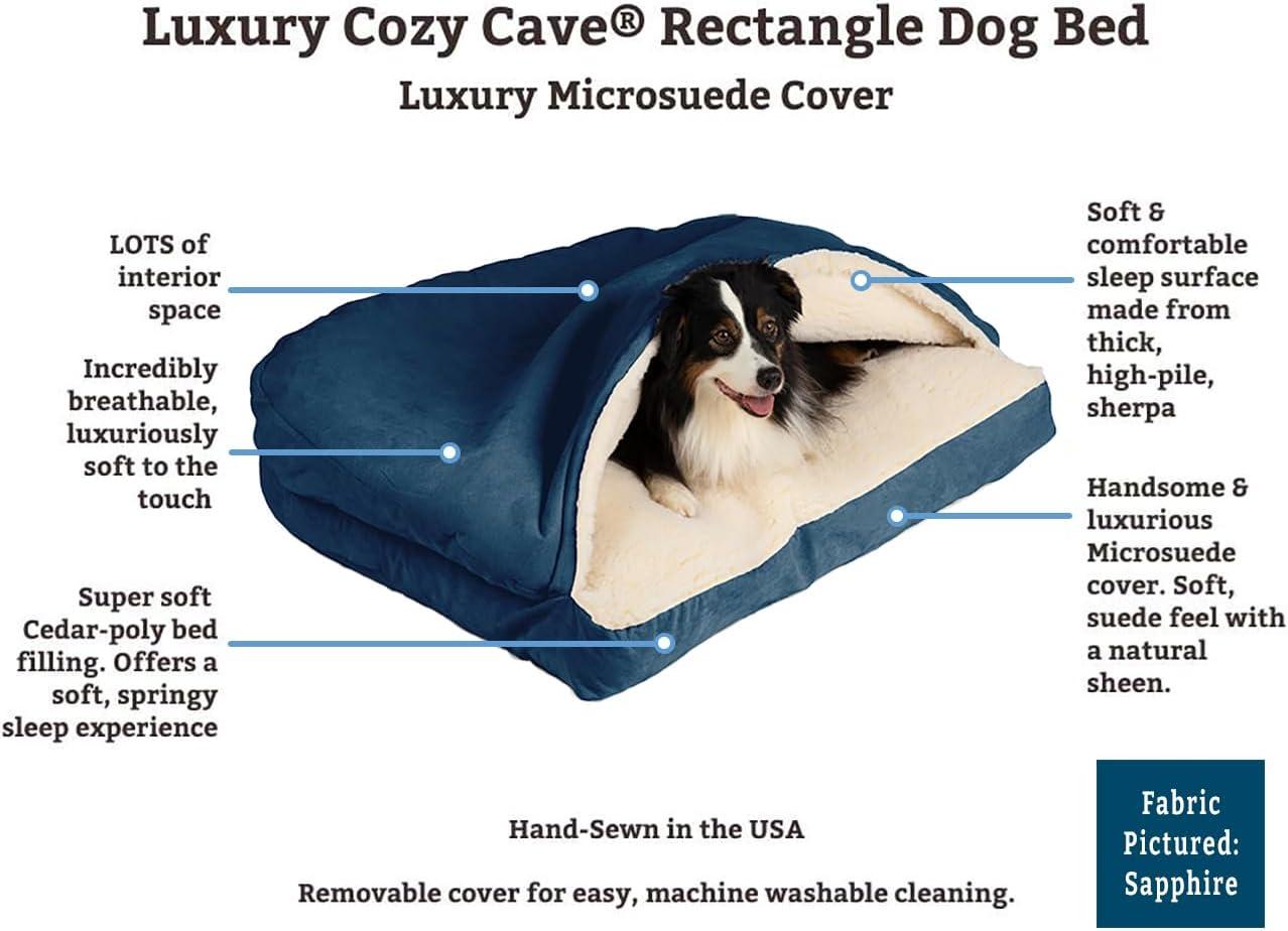 Snoozer Pet Products Snoozer Indoor/Outdoor Solarium Rectangle Cozy Cave Dog Bed - Wag Collection