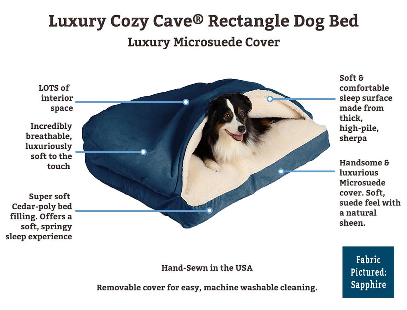 Snoozer Pet Products Snoozer Indoor/Outdoor Solarium Rectangle Cozy Cave Dog Bed - Wag Collection