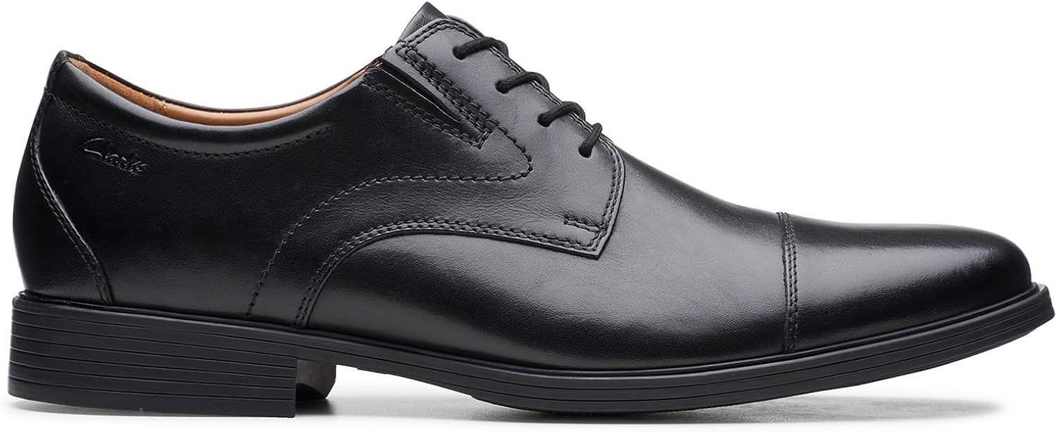 Whiddon Cap Men's Black Genuine Leather Lace-up Oxfords