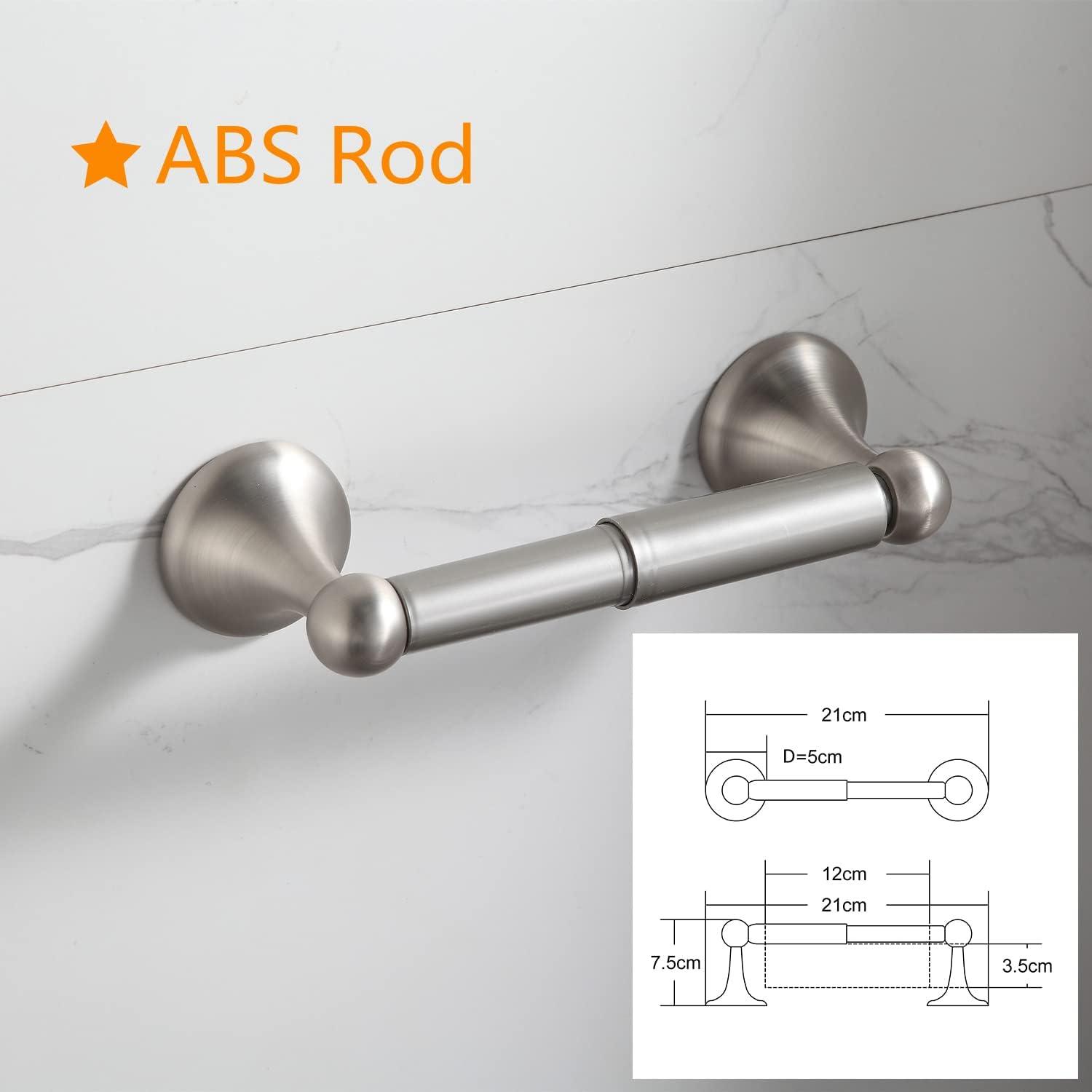 BGL Bathroom Hardware Set, Brushed Nickel Adjustable Expandable Towel Bar 4-Piece Bathroom Accessory Set Wall Mounted