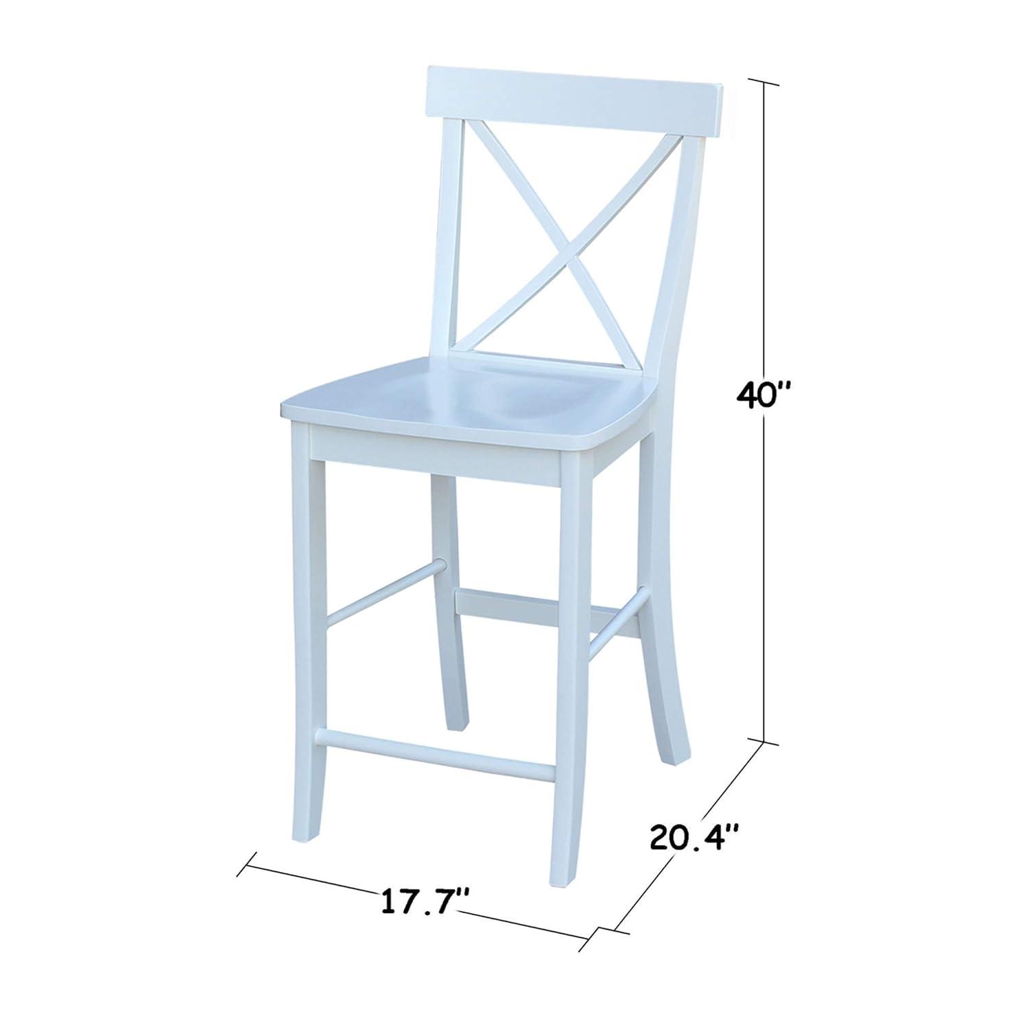 International Concepts X-Back Counter Height Stool - 24" Seat Height