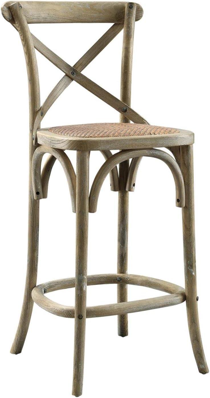 Modway Gear Counter Stool with Gray Finish EEI-5667-GRY