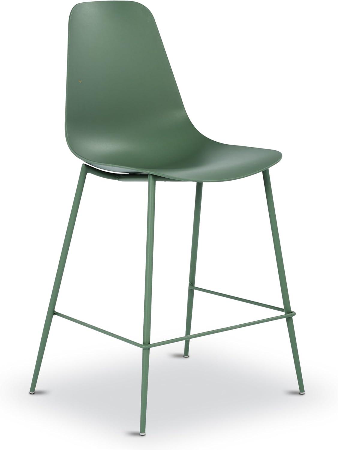 Poly and Bark Poly & Bark Isla Counter Stool (Set of 3) - 25" Seat Height Pistachio Green