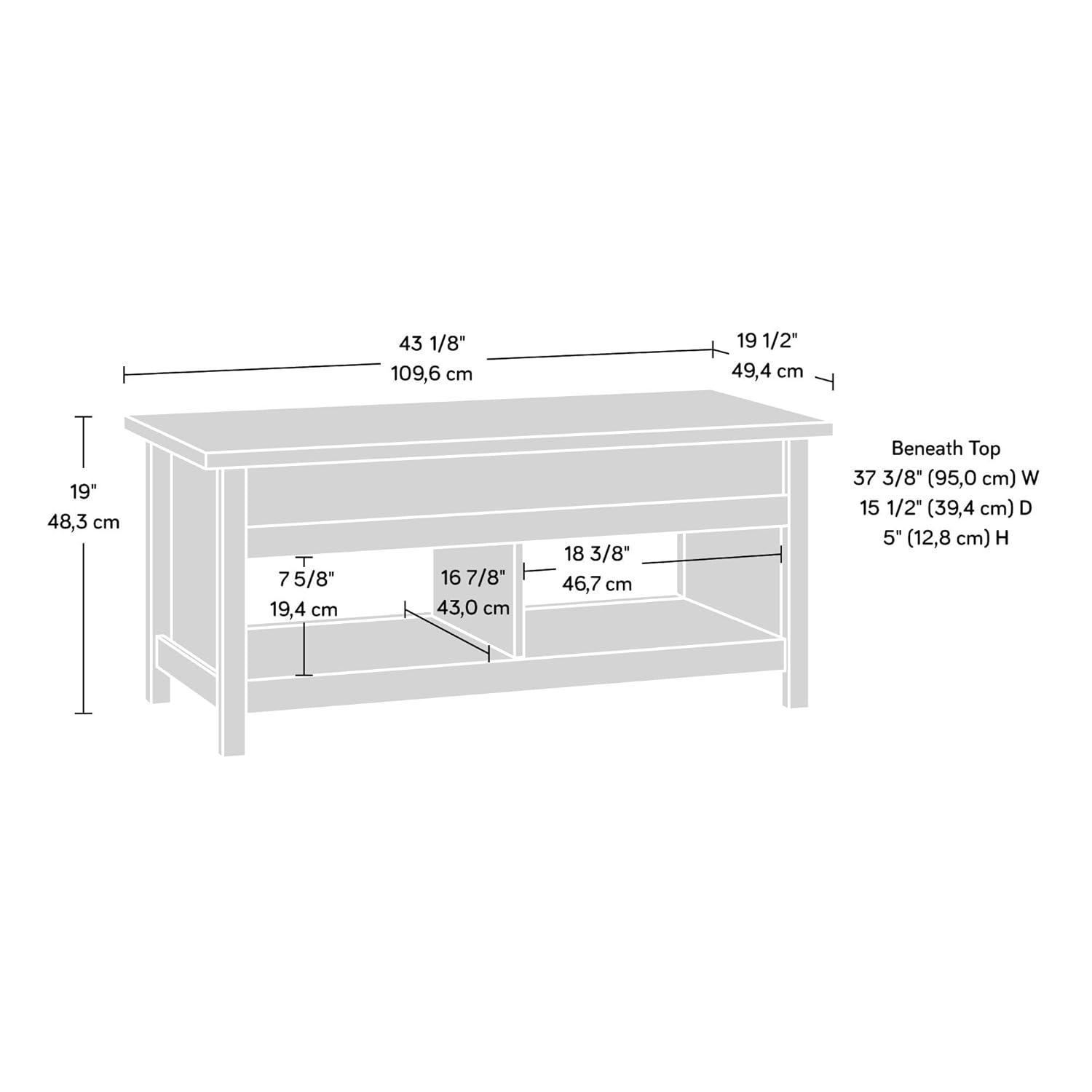 Sauder Modern Lift-top Coffee Table