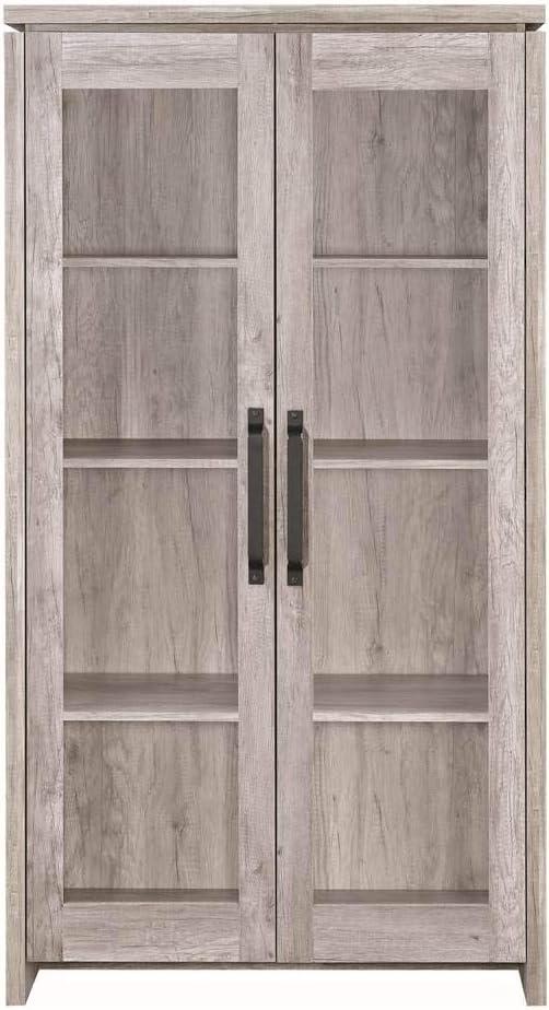 Alejo 2-door Tall Cabinet Grey Driftwood