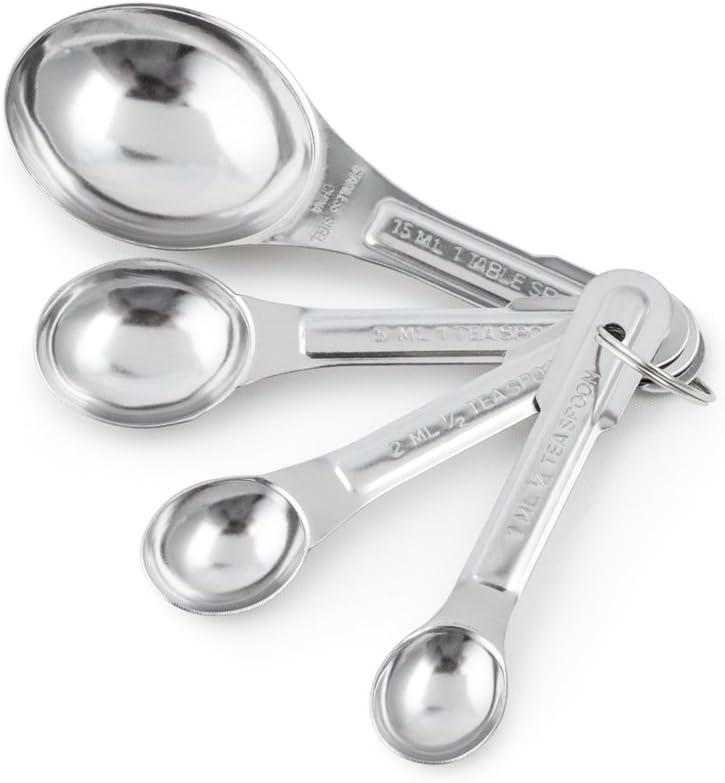 Stainless Steel 4-Piece Measuring Spoon Set