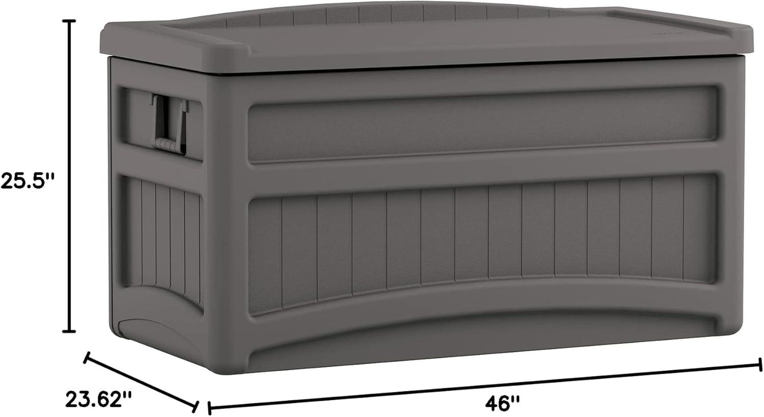 Suncast 120258 73 gal Medium Stoney DeckBox