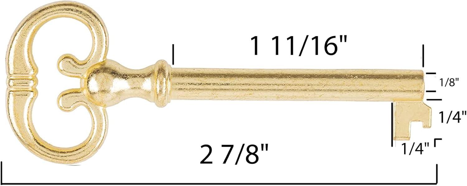 UNIQANTIQ HARDWARE SUPPLY Hollow Barrel Skeleton Key