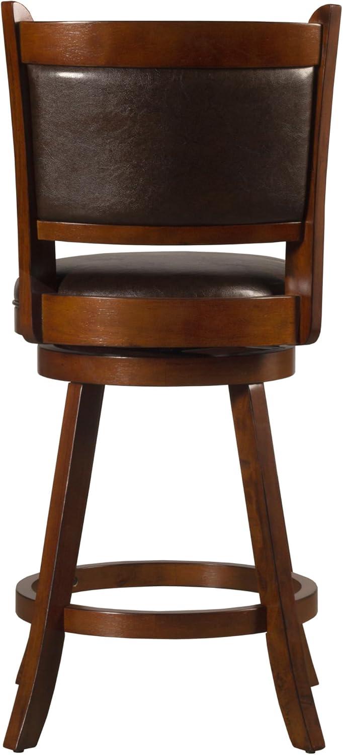 Hillsdale Dennery Swivel Counter Stool, Cherry