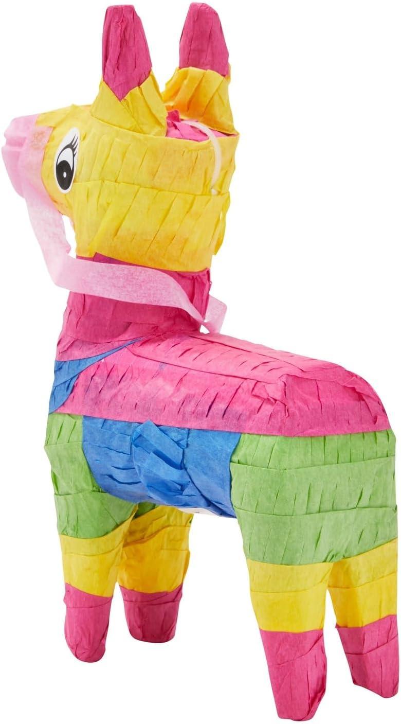 Juvale Mini Donkey Pinata - 3 Pack Small Mexican Pinatas for Mexican Fiestas, Birthday Parties (4 x 7.5 x 2 In)