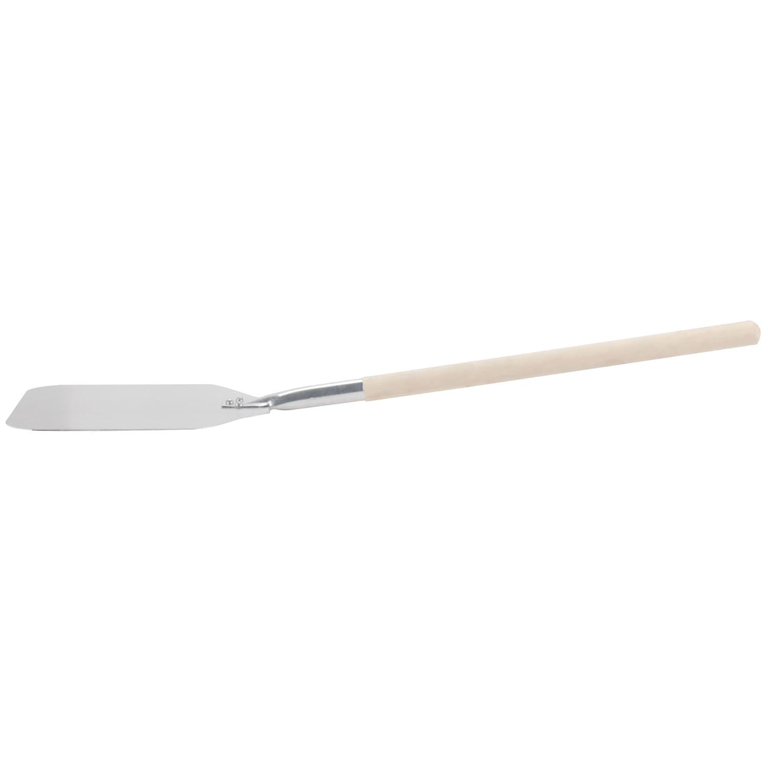 Silver Aluminum Pizza Peel with Long Wood Handle