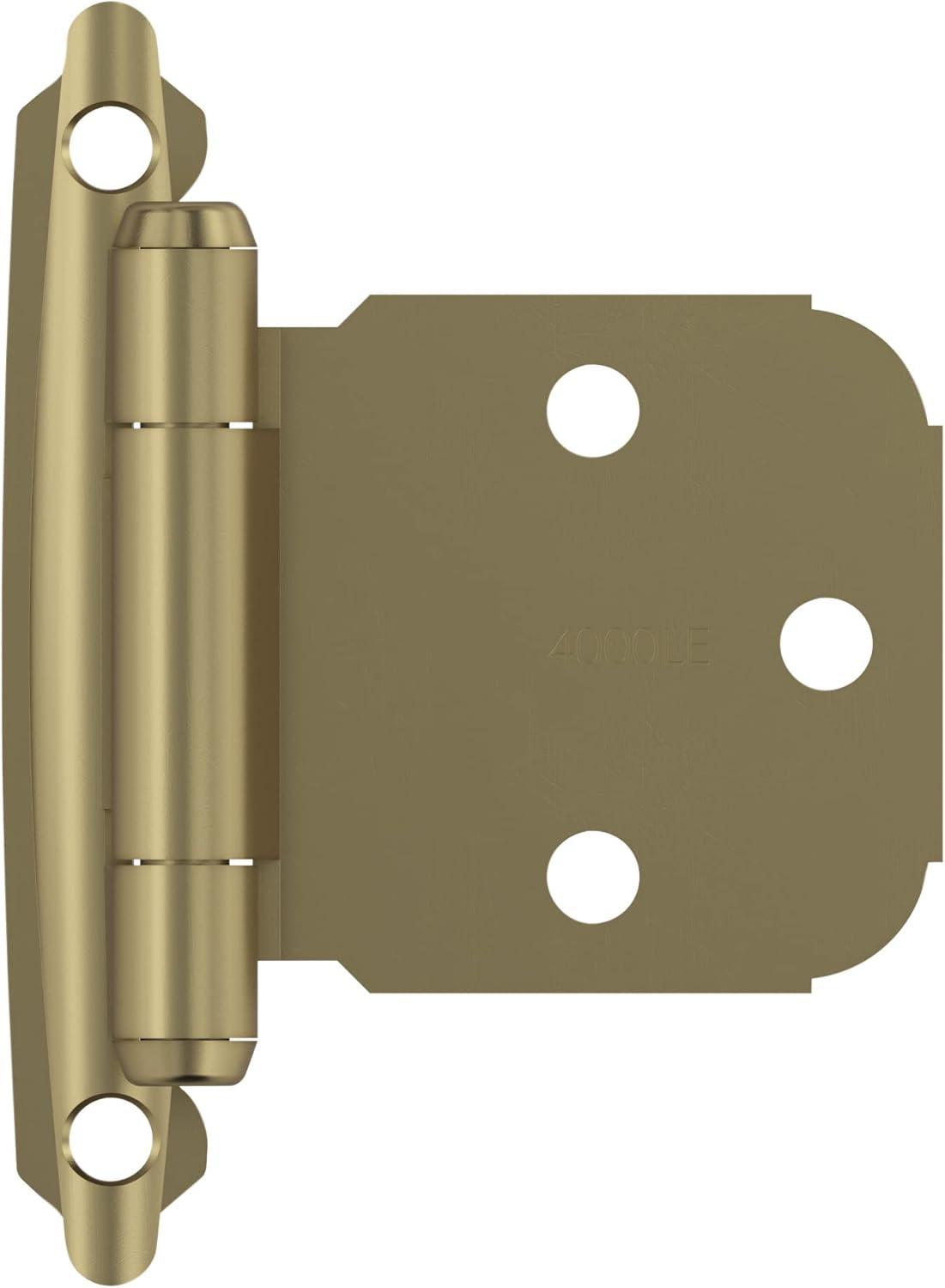 Golden Champagne Variable Overlay Self-Closing Cabinet Hinge