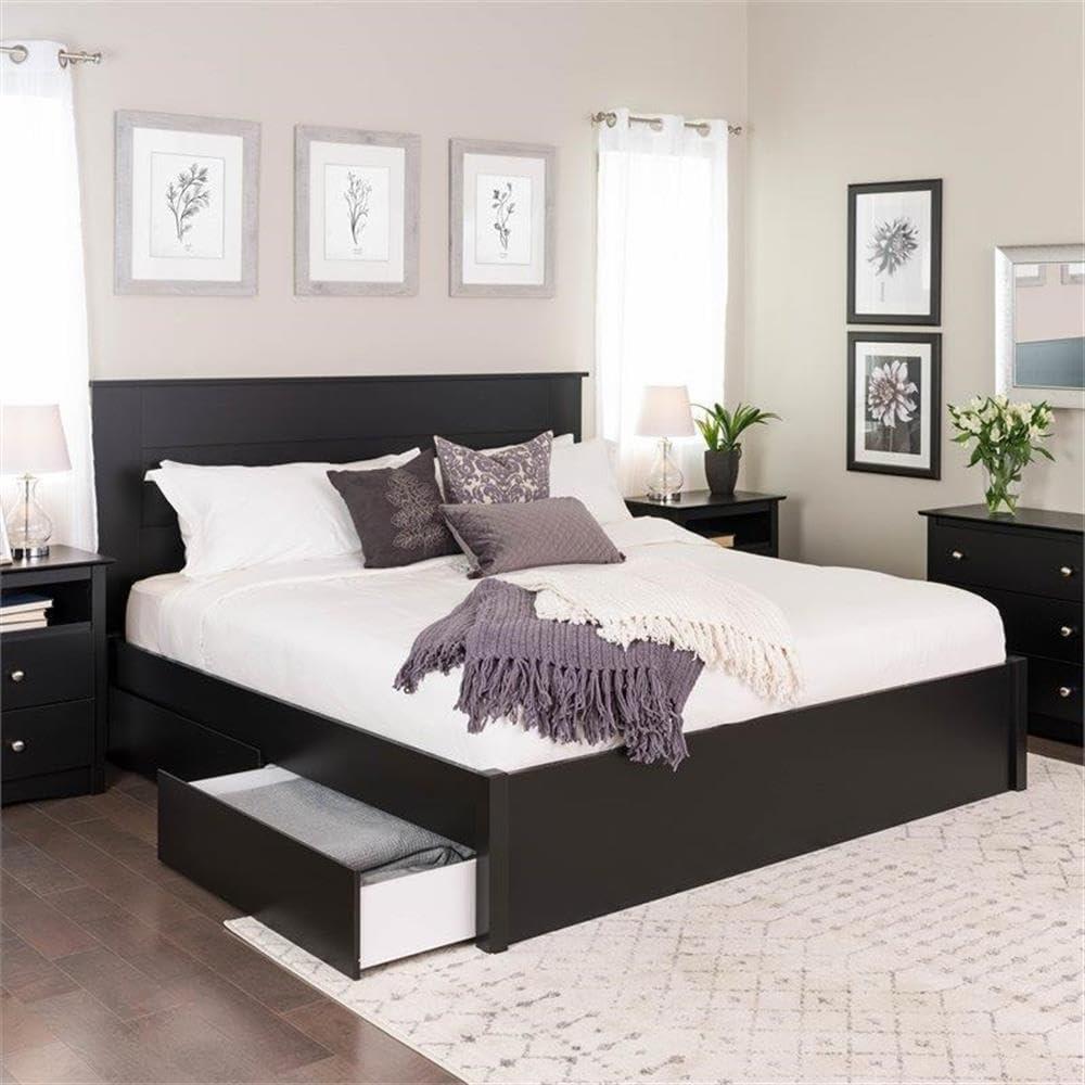 Select 4 - Post Platform Bed with 2 Drawers - Prepac