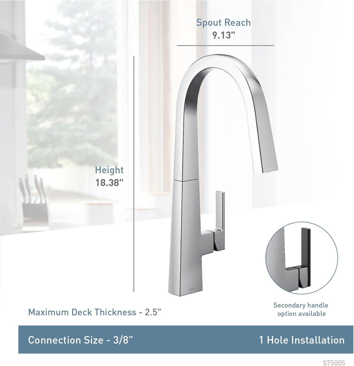 Nio Pull Down Single Handle Kitchen Faucet With Accessories