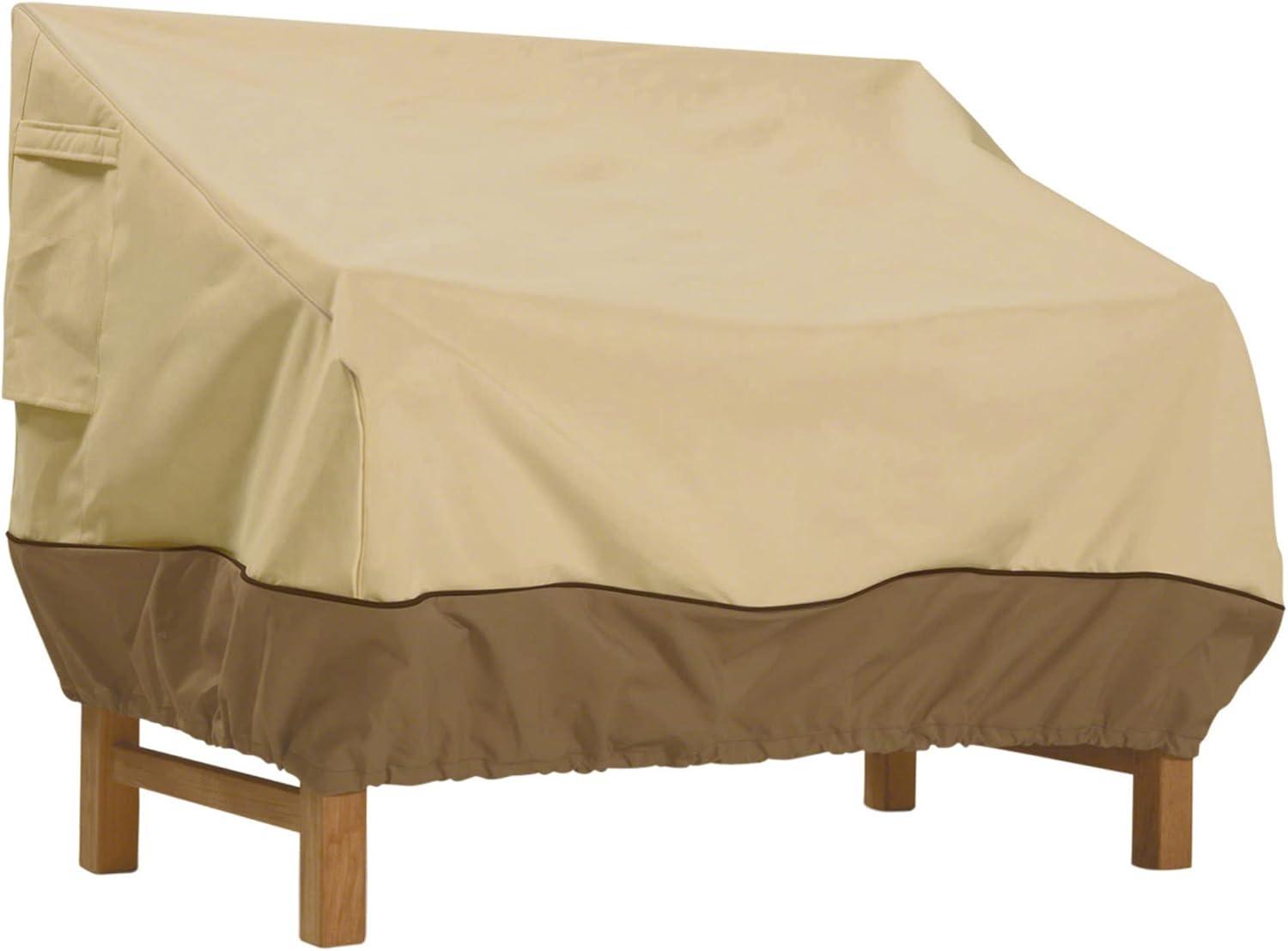 Pebble Earth Bark Outdoor Patio Bench Cover - Small