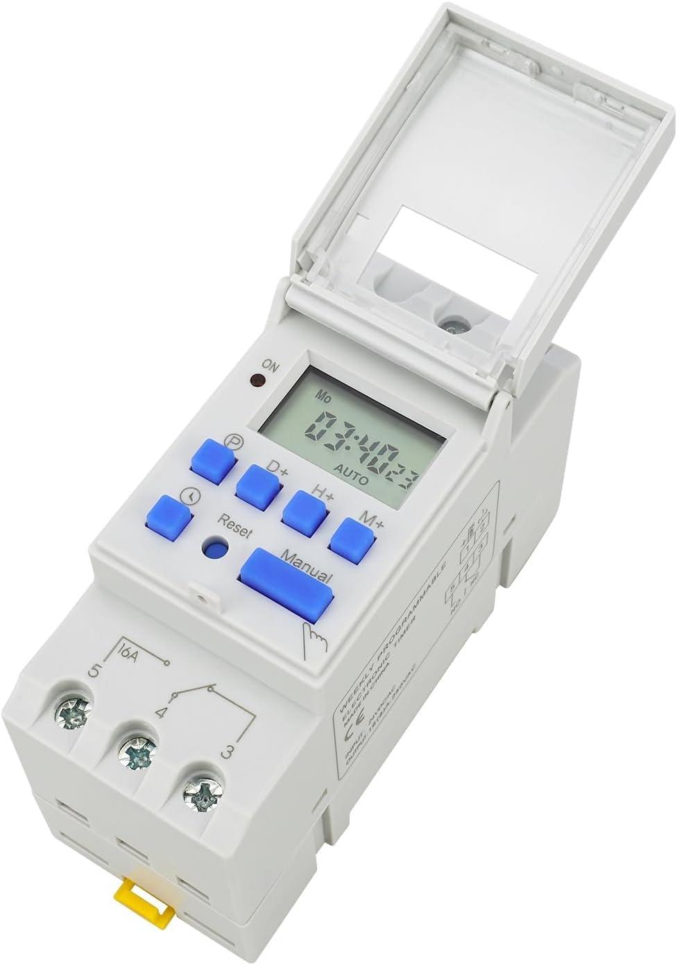 Baomain THC15A DC/AC 24V Digital LCD Power Programmable Timer Time Switch Relay 16A Amp