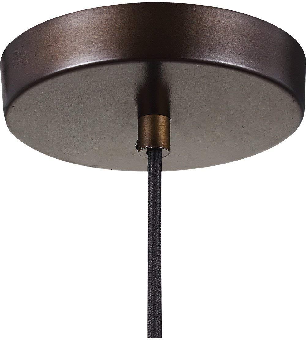 Elegant Baskin 10.75" Pendant in Painted Aged Brass with Clear Glass