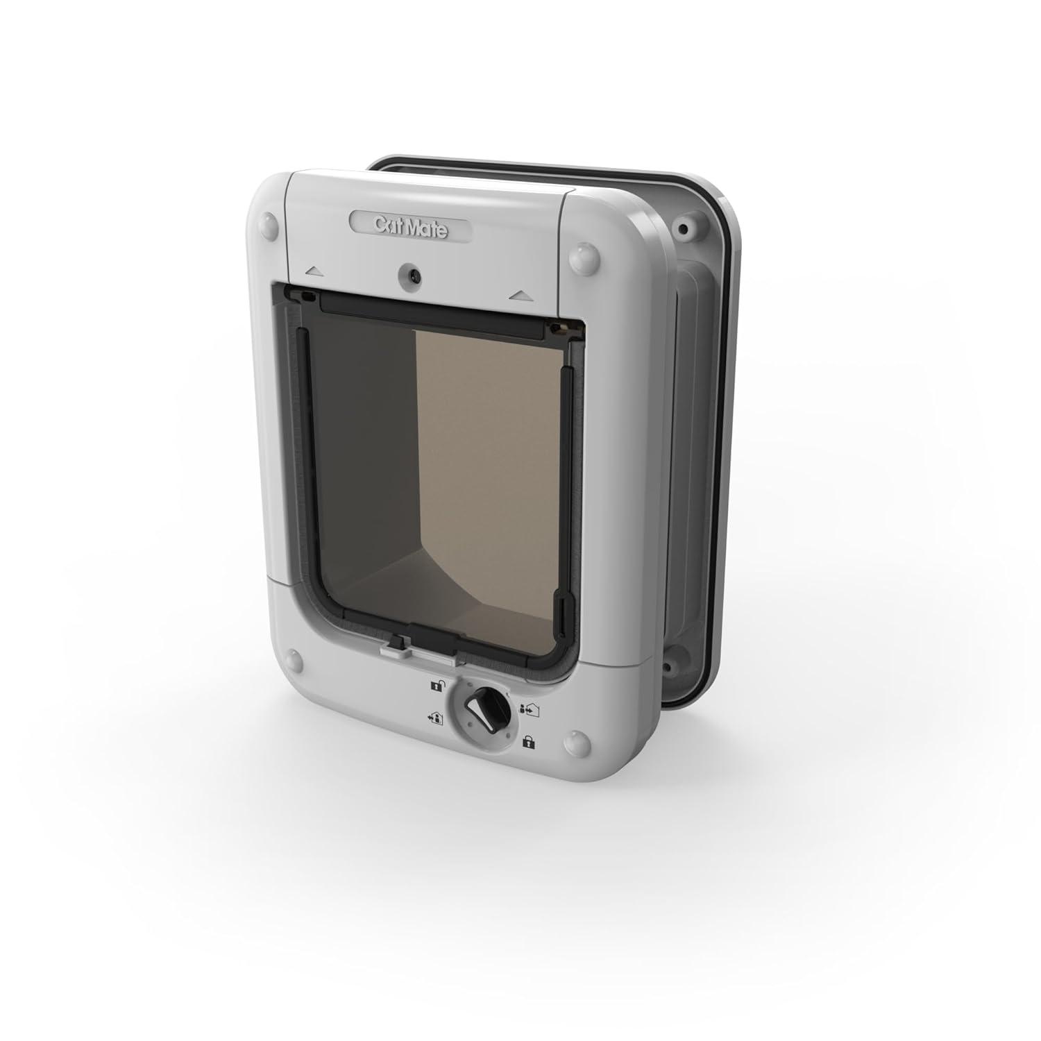 Cat Mate Microchip and I.D. Disc Door for Entry Control of Cats and Other Small Pets - White